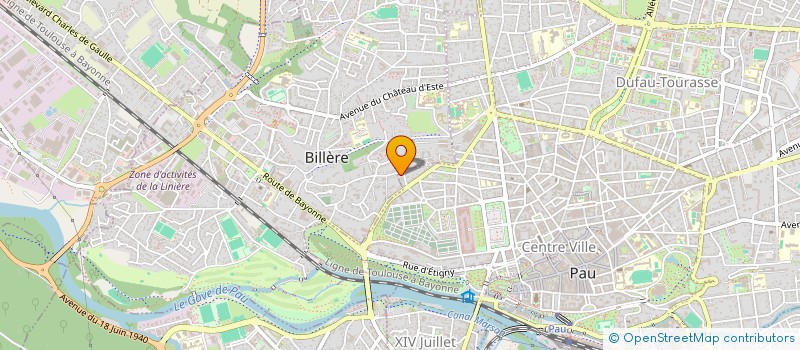 localisation de l'entreprise MONSIEUR GAUTHIER VIRIOT à PAU