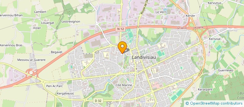 localisation de l'entreprise MONSIEUR GAUTIER BERTHELEM  LANDIVISIAU