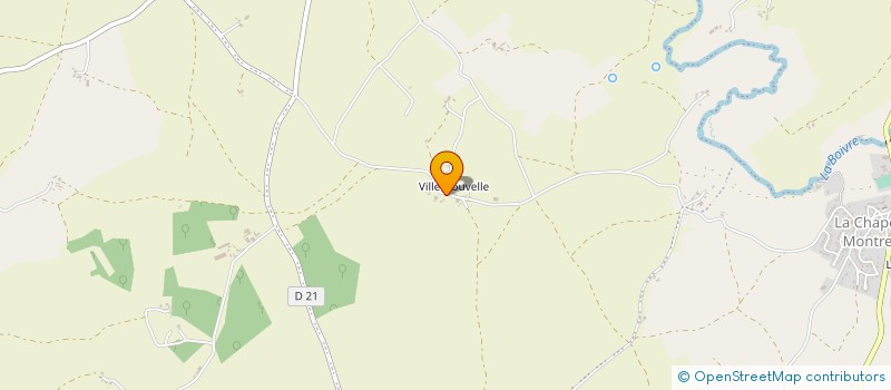 localisation de l'entreprise MONSIEUR GAUTIER BERTIN RIVIERE DE LA SOUCHERE  BOIVRE-LA-VALLEE