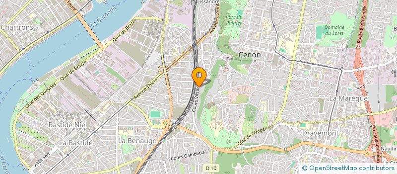 localisation de l'entreprise MONSIEUR GAUTIER CHUINARD  CENON