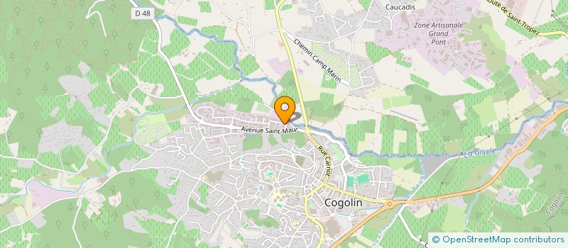 localisation de l'entreprise MONSIEUR GAUTIER COCSET à COGOLIN