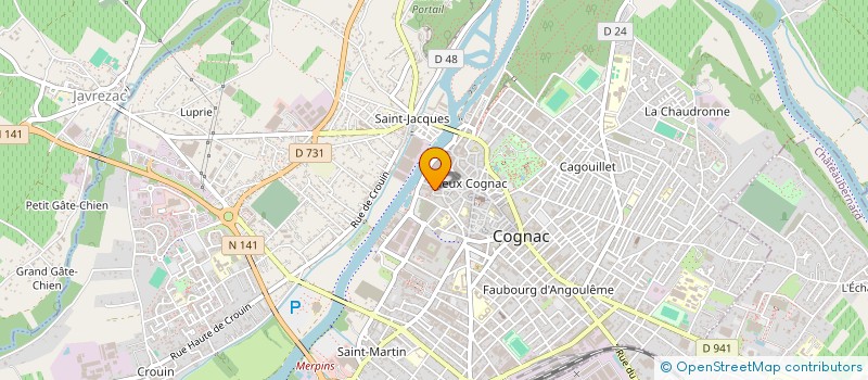 localisation de l'entreprise MONSIEUR GAUTIER COMBELLES à COGNAC