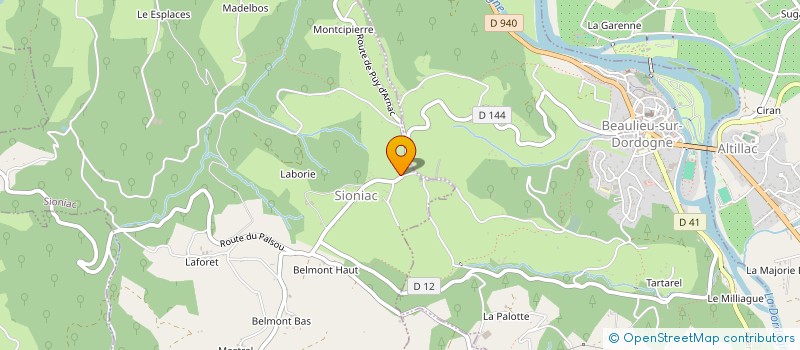 localisation de l'entreprise MONSIEUR GAUTIER DE GUIBERT  SIONIAC