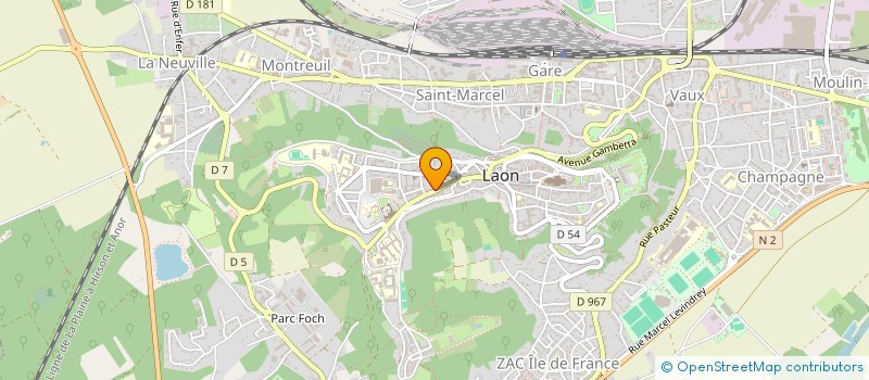 localisation de l'entreprise MONSIEUR GAUTIER DE WILDE à LAON