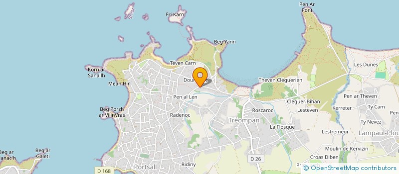 localisation de l'entreprise MONSIEUR GAUTIER DENNIEL  PLOUDALMEZEAU