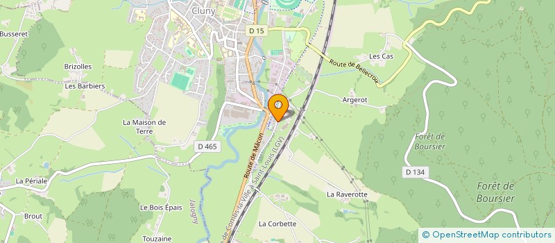 localisation de l'entreprise MONSIEUR GAUTIER DIRCKX  CLUNY