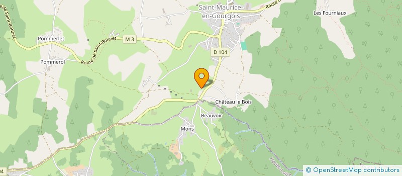 localisation de l'entreprise MONSIEUR GAUTIER FAURE à SAINT-MAURICE-EN-GOURGOIS
