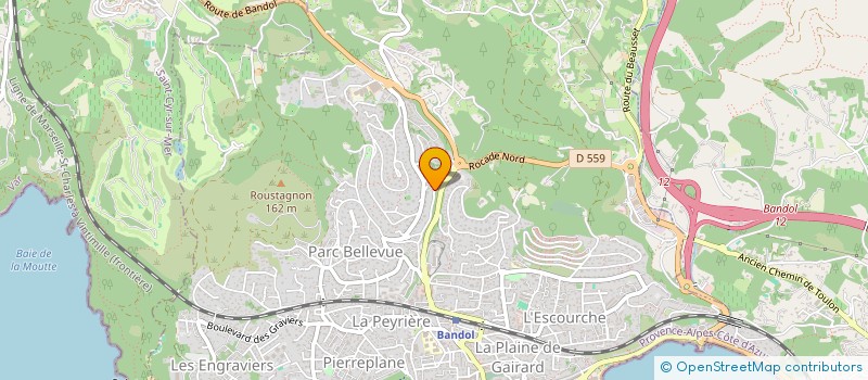 localisation de l'entreprise MONSIEUR GAUTIER FRATTARUOLO à BANDOL