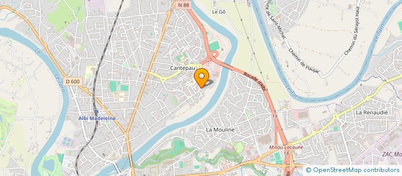 localisation de l'entreprise MONSIEUR GAUTIER GUITTARD à ALBI