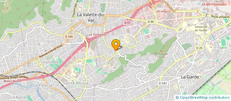 localisation de l'entreprise MONSIEUR GAUTIER KUSNIEREK  LA VALETTE-DU-VAR