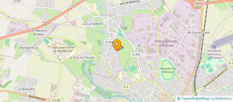 localisation de l'entreprise MONSIEUR GAUTIER LEBRETON à DAMIGNY