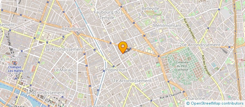 localisation de l'entreprise MONSIEUR GAUTIER LEGRAND  PARIS