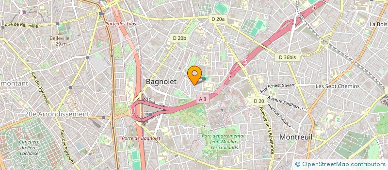 localisation de l'entreprise MONSIEUR GAUTIER LESCAR à BAGNOLET