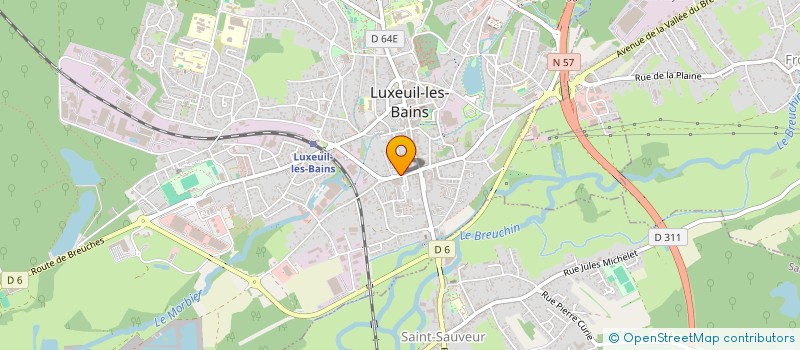 localisation de l'entreprise MONSIEUR GAUTIER LUSCHER  LUXEUIL-LES-BAINS