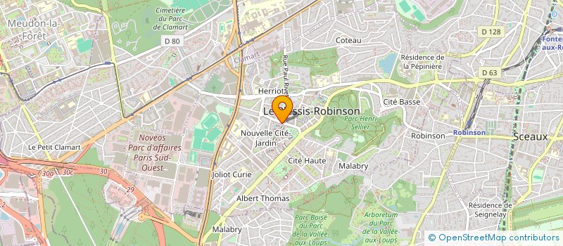 localisation de l'entreprise MONSIEUR GAUTIER LUSSIGNOLI à LE PLESSIS-ROBINSON