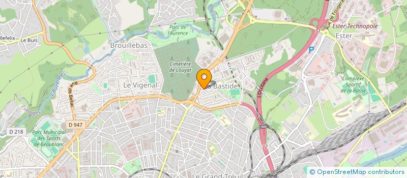 localisation de l'entreprise MONSIEUR GAUTIER MARK ARTHUR NDONG NTOUTOUME à LIMOGES