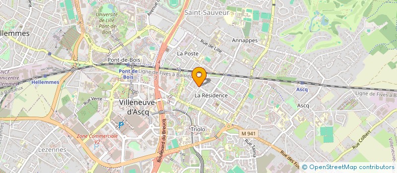 localisation de l'entreprise MONSIEUR GAUTIER MERESSE à VILLENEUVE-D'ASCQ