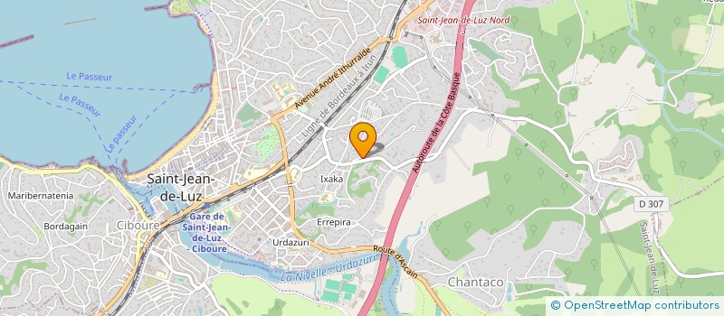 localisation de l'entreprise MONSIEUR GAUTIER MEYER  SAINT-JEAN-DE-LUZ