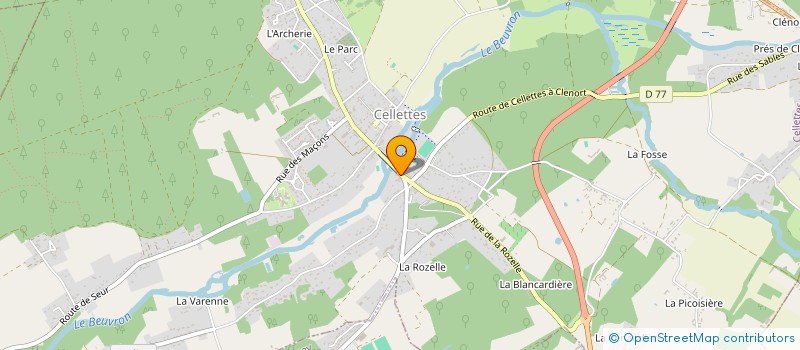 localisation de l'entreprise MONSIEUR GAUTIER PAPINEAU à CELLETTES