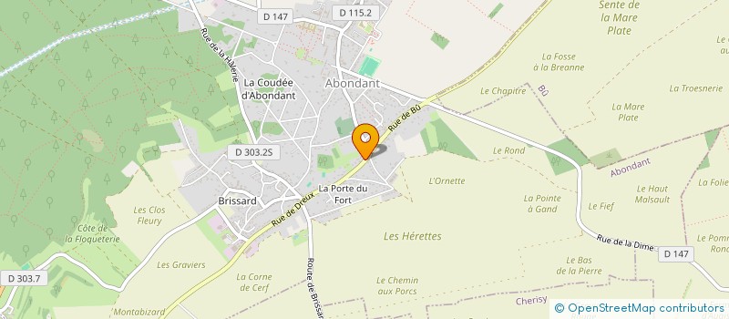 localisation de l'entreprise MONSIEUR GAUTIER ROLAND à ABONDANT