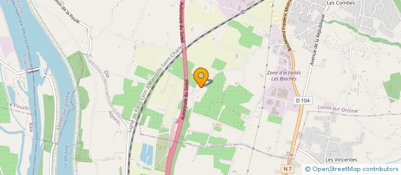 localisation de l'entreprise MONSIEUR GAUTIER ROUSTAN  LORIOL-SUR-DROME