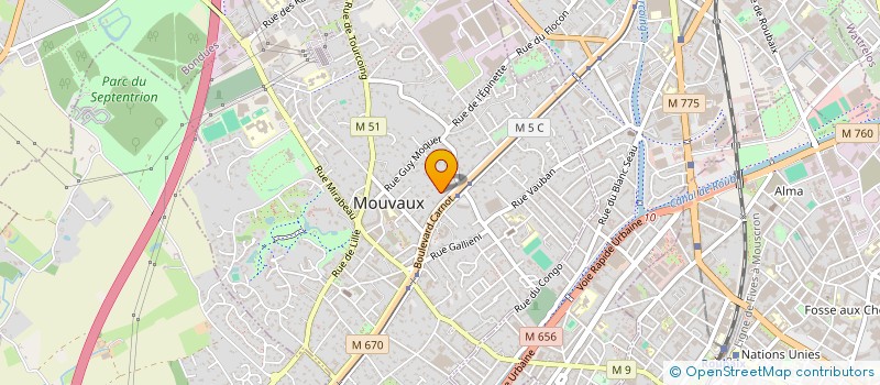 localisation de l'entreprise MONSIEUR GAUTIER TOULEMONDE à MOUVAUX