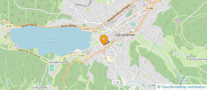 localisation de l'entreprise MONSIEUR GAUTIER VALENTIN  GERARDMER