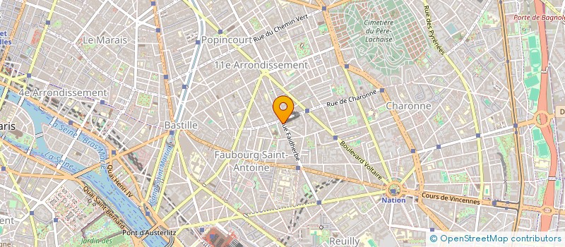 localisation de l'entreprise MONSIEUR GAUTIER VEDRENNE  PARIS