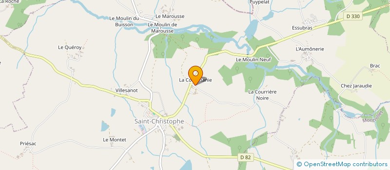 localisation de l'entreprise MONSIEUR GAUTIER VINCENT à SAINT-CHRISTOPHE