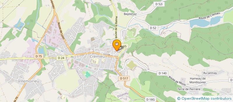 localisation de l'entreprise MONSIEUR GAVEEN DARRAS  CREMIEU