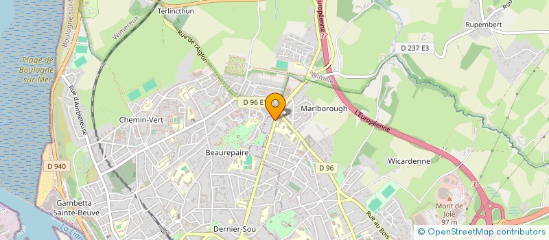 localisation de l'entreprise MONSIEUR GAVIN BOURGOIS  SAINT-MARTIN-BOULOGNE