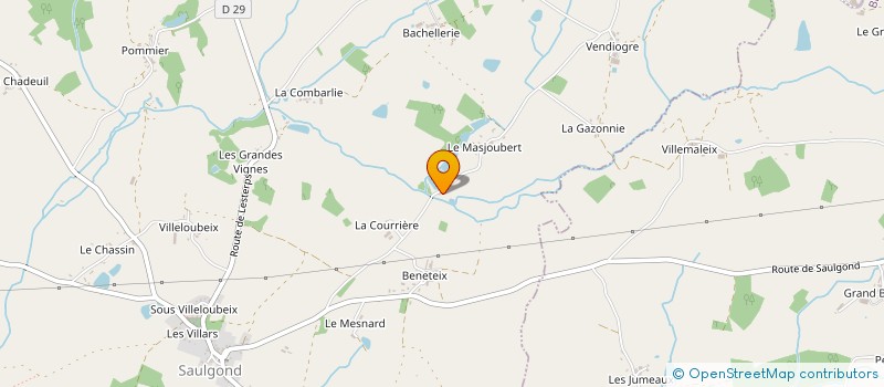 localisation de l'entreprise MONSIEUR GAVIN CLACK à SAULGOND