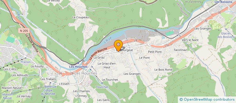 localisation de l'entreprise MONSIEUR GAVIN WYE à LES HOUCHES