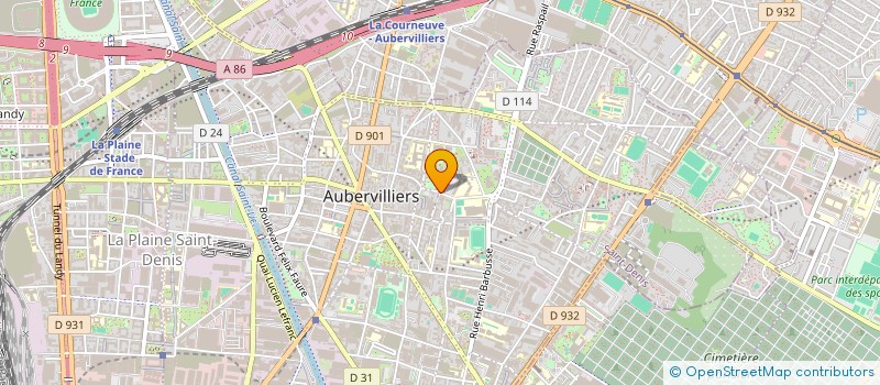 localisation de l'entreprise MONSIEUR GAYE CISSE à AUBERVILLIERS