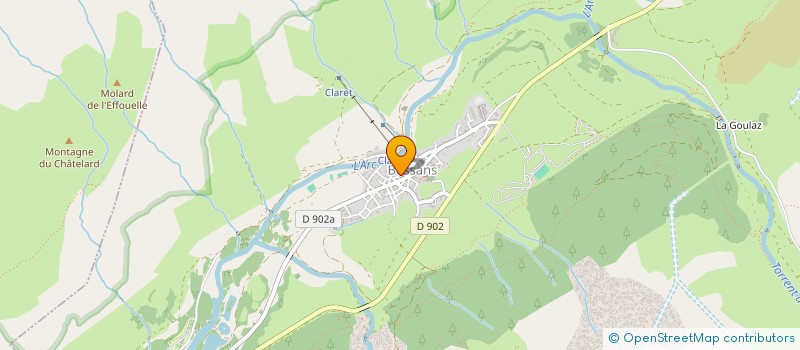 localisation de l'entreprise MONSIEUR GAYLOR LEMERCIER à BONNEVAL-SUR-ARC
