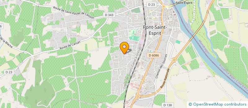 localisation de l'entreprise MONSIEUR GAYLORD BEAUDET  PONT-SAINT-ESPRIT