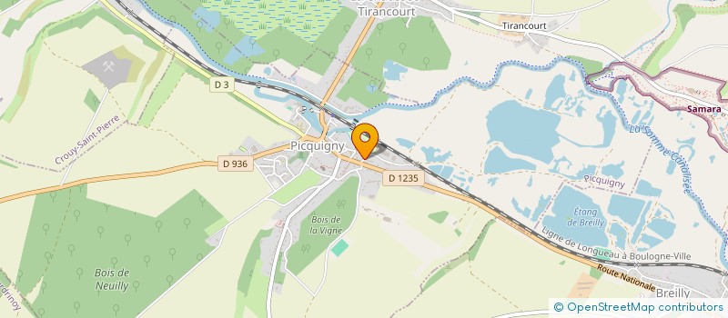 localisation de l'entreprise MONSIEUR GAYLORD CAUX  PICQUIGNY