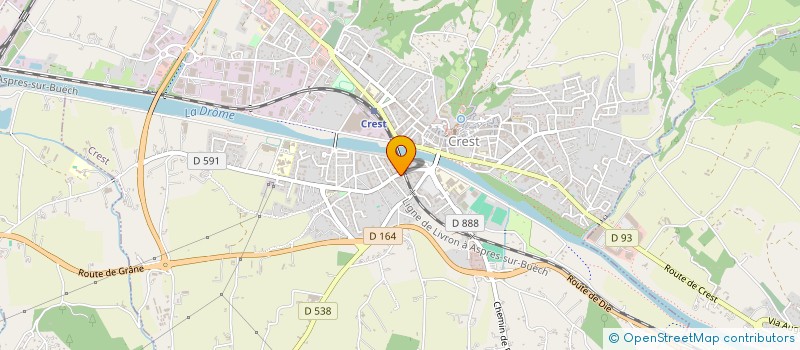 localisation de l'entreprise MONSIEUR GAYLORD CHAPUIS  CREST