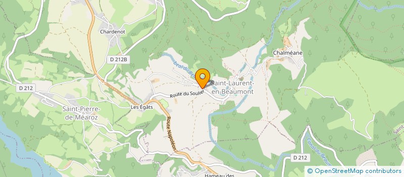 localisation de l'entreprise MONSIEUR GAYLORD CLAIRET  SAINT-LAURENT-EN-BEAUMONT