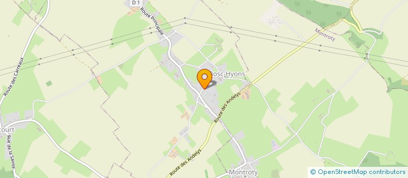 localisation de l'entreprise MONSIEUR GAYLORD CUMONT  BOSC-HYONS