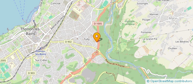 localisation de l'entreprise MONSIEUR GAYLORD DUGUE à THONON-LES-BAINS