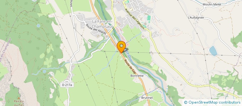 localisation de l'entreprise MONSIEUR GAYLORD EYRAUD  LA FARE-EN-CHAMPSAUR