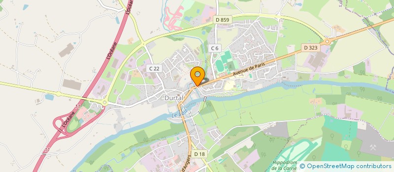 localisation de l'entreprise MONSIEUR GAYLORD FLECHEAU  DURTAL