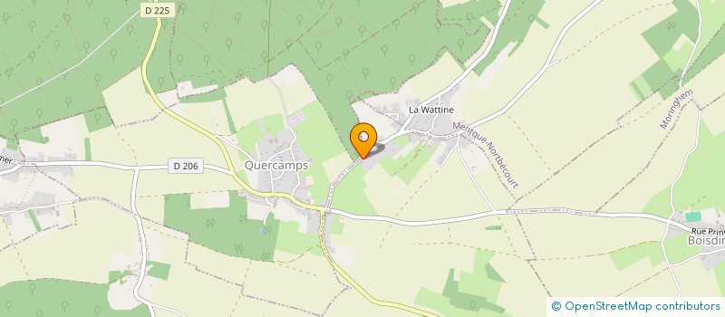 localisation de l'entreprise MONSIEUR GAYLORD PELERIN  ACQUIN-WESTBECOURT