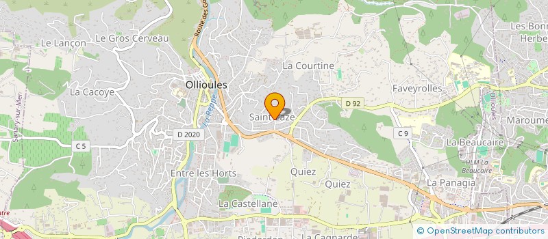 localisation de l'entreprise MONSIEUR GAYLORD ROSSELLO  OLLIOULES