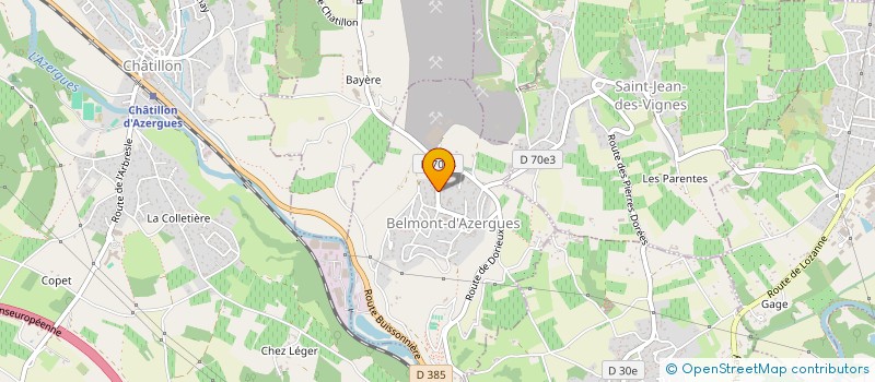 localisation de l'entreprise MONSIEUR GAYLORD SARRAZIN  BELMONT-D'AZERGUES