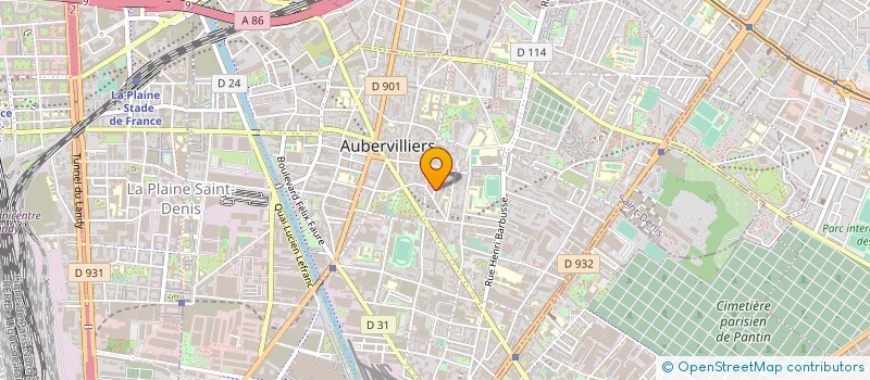 localisation de l'entreprise MONSIEUR GAZI HARAR  AUBERVILLIERS