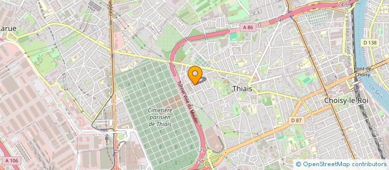 localisation de l'entreprise MONSIEUR GBAMADE TAMELA  THIAIS