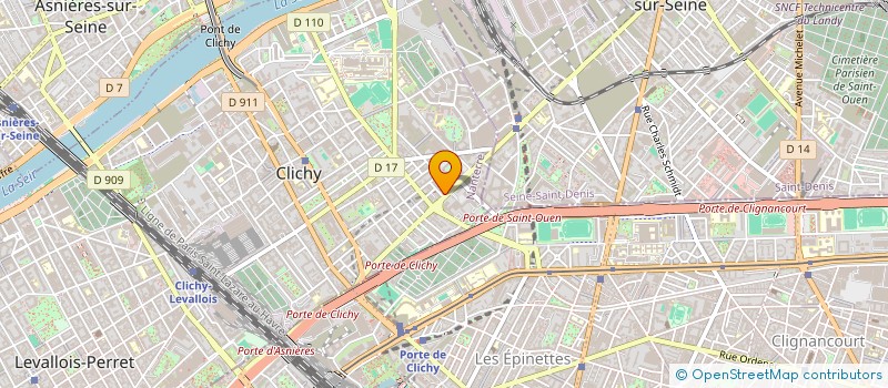 localisation de l'entreprise MONSIEUR GBEDODE ADJOVI à CLICHY