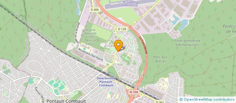 localisation de l'entreprise MONSIEUR GBENDAY BOBANTSHIO  EMERAINVILLE